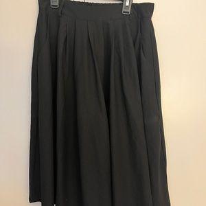 Black knee length skirt
